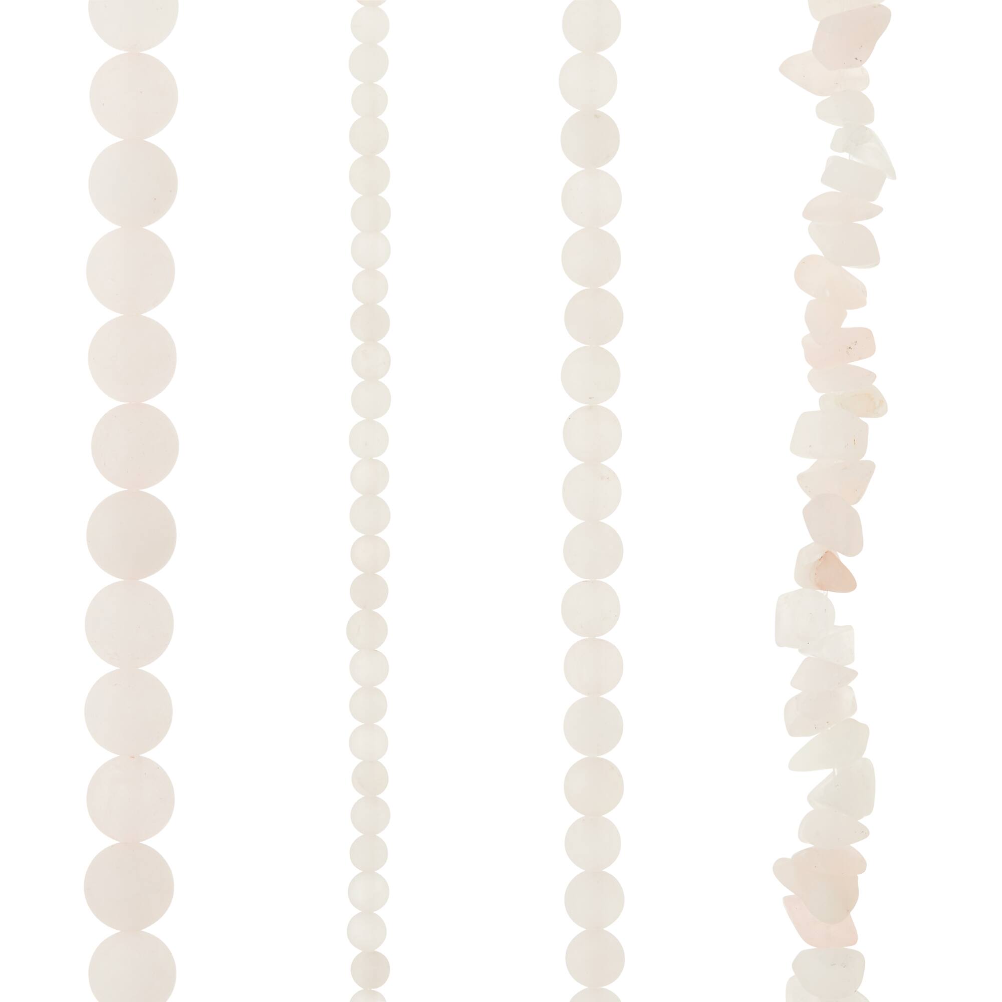 Matte Rose Quartz Stone Beads by Bead Landing™